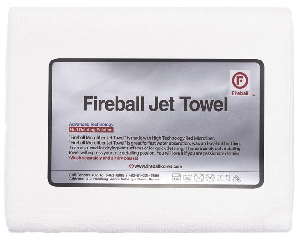 Fireball delikatny ręcznik z mikrofibry do docierania wosków Jet Towel White